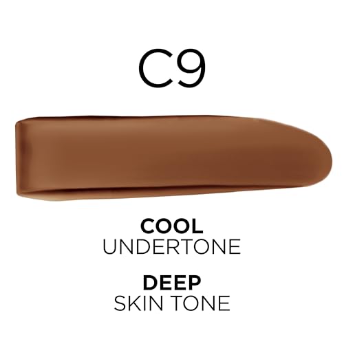 L'Oreal Paris True Match Super-Blendable Foundation, Medium Coverage Liquid Foundation Makeup, C9, Deep, 1 Fl Oz